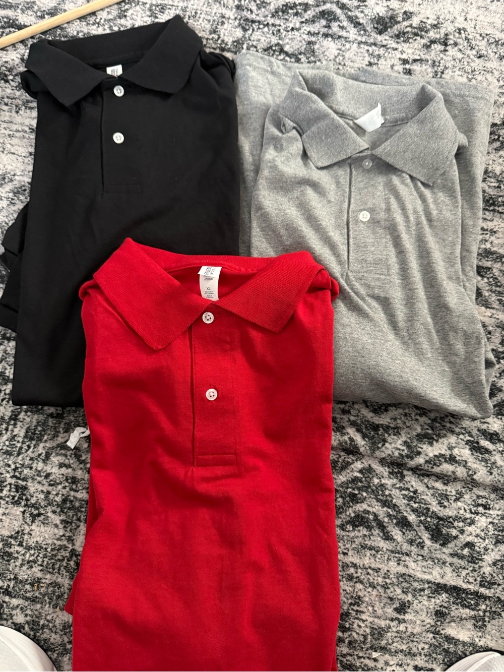 Jerzees Men’s Polo Shirts - Black, Gray,  red